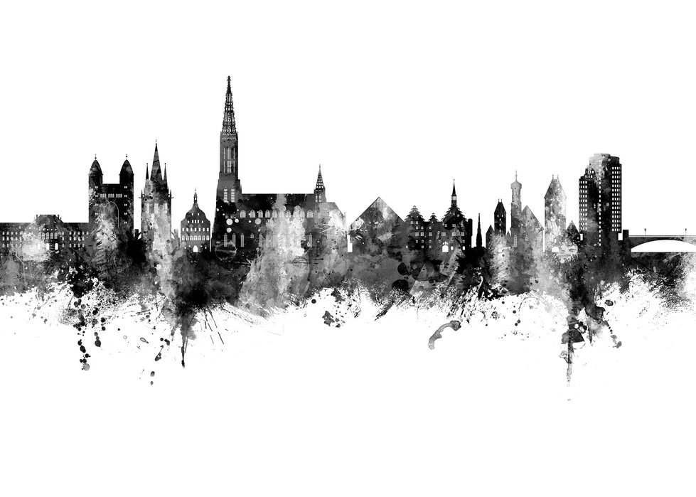Skyline von Ulm mit dem Münster